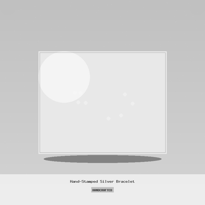 Hand-Stamped Silver Bracelet